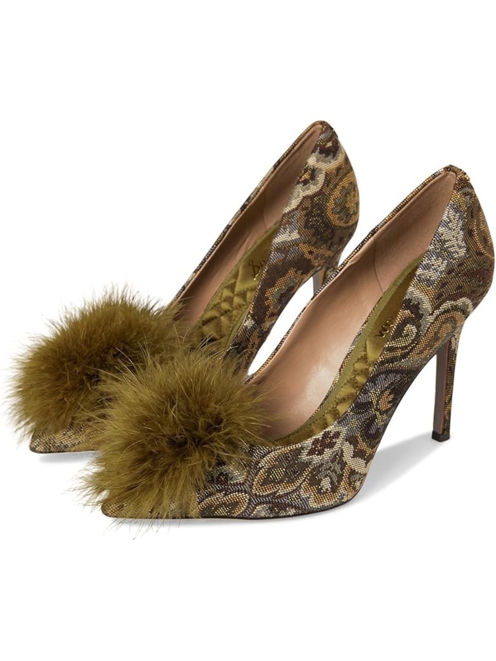 Sam Edelman Hazel Feather Embellished Heels